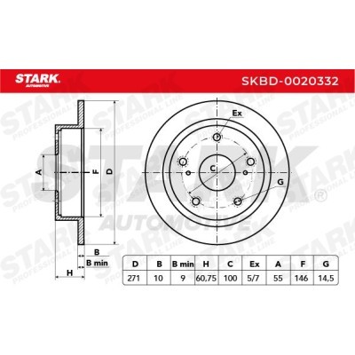 Tarcza hamulcowa Stark SKBD-0020332 SKBD-0020332 - foto 4