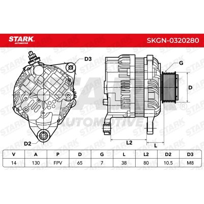 Alternator Stark SKGN-0320280 SKGN-0320280 - foto 9