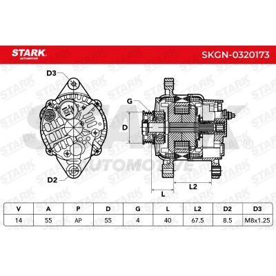 Alternator Stark SKGN-0320173 SKGN-0320173 - foto 5
