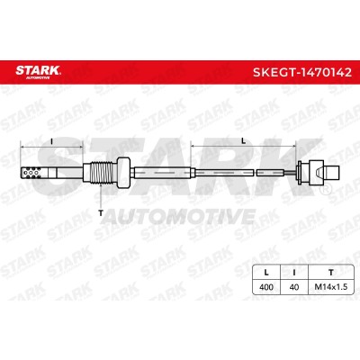 Czujnik temperatury spalin Stark SKEGT-1470142 SKEGT-1470142 - foto 6