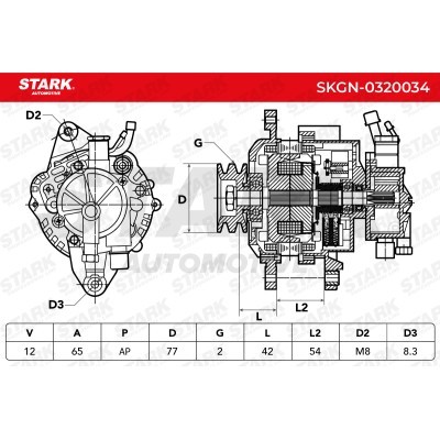 Alternator Stark SKGN-0320034 SKGN-0320034 - foto 4