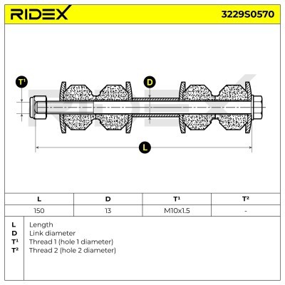 Łącznik Stabilizatora RIDEX 3229S0570 3229S0570 - foto 5