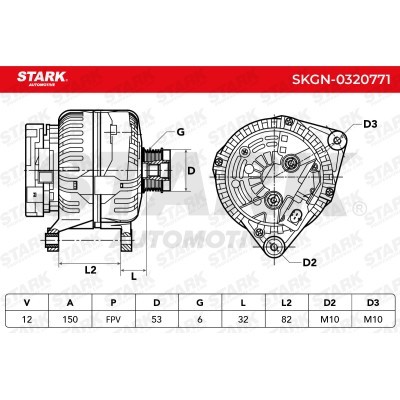 Alternator Stark SKGN-0320771 SKGN-0320771 - foto 7