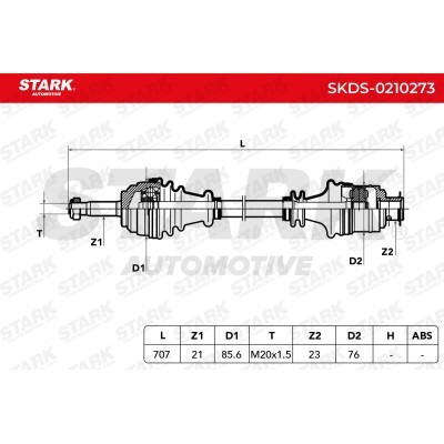Półoś Napędowa Stark SKDS-0210273 SKDS-0210273 - foto 7