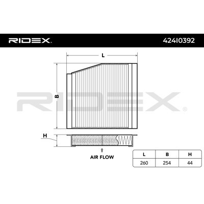 Filtr Kabinowy RIDEX 424I0392 424I0392 - foto 2