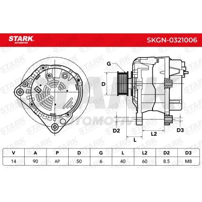 Alternator Stark SKGN-0321006 SKGN-0321006 - foto 6