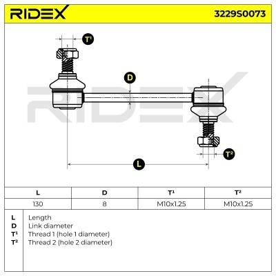 Łącznik Stabilizatora RIDEX 3229S0073 3229S0073 - foto 5