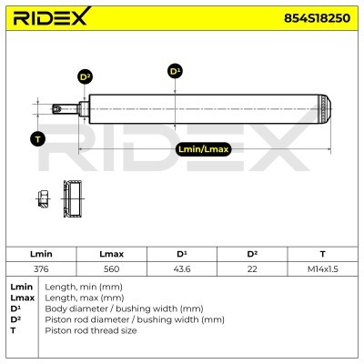 Amortyzator RIDEX 854S18250 854S18250 - foto 8