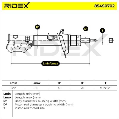 Amortyzator RIDEX 854S0702 854S0702 - foto 6
