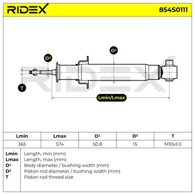Amortyzator RIDEX 854S0111 854S0111 - foto 4