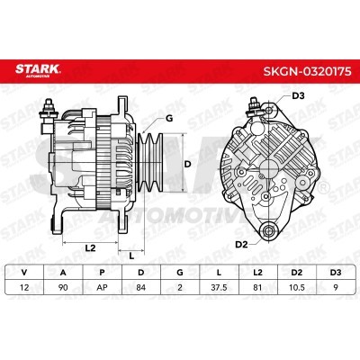 Alternator Stark SKGN-0320175 SKGN-0320175 - foto 6