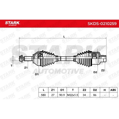 Półoś Napędowa Stark SKDS-0210259 SKDS-0210259 - foto 7