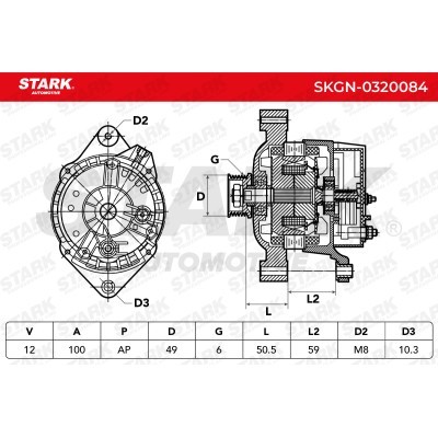 Alternator Stark SKGN-0320084 SKGN-0320084 - foto 5