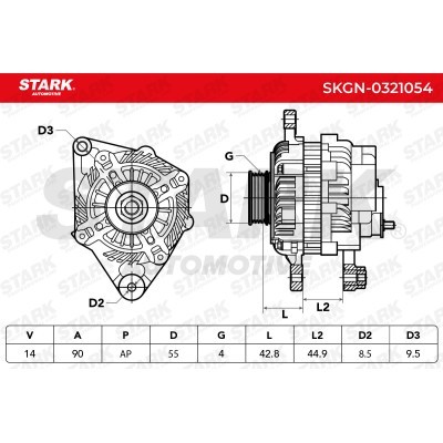 Alternator Stark SKGN-0321054 SKGN-0321054 - foto 7