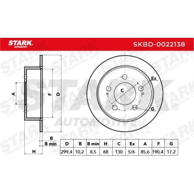 Tarcza hamulcowa Stark SKBD-0022138 SKBD-0022138 - foto 5