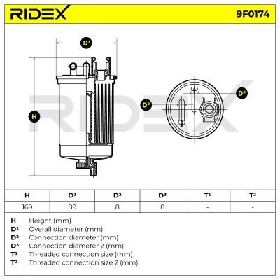 Filtr Paliwa RIDEX 9F0174 9F0174 - foto 5