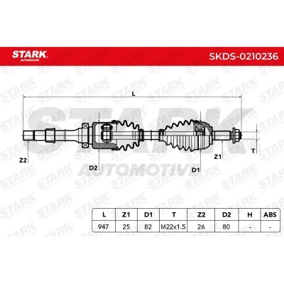 Półoś Napędowa Stark SKDS-0210236 SKDS-0210236 - foto 3