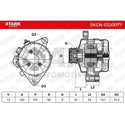 Alternator Stark SKGN-0320077 SKGN-0320077 - foto 7