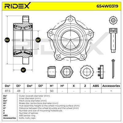 Łożysko Koła RIDEX 654W0319 654W0319 - foto 7