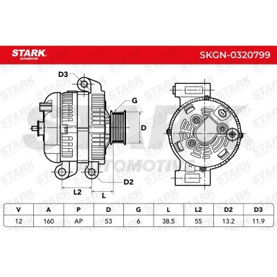 Alternator Stark SKGN-0320799 SKGN-0320799 - foto 5