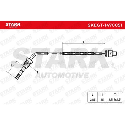 Czujnik temperatury spalin Stark SKEGT-1470051 SKEGT-1470051 - foto 6