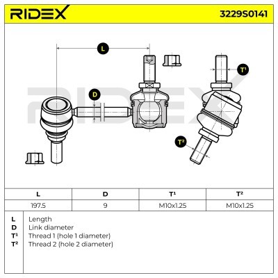 Łącznik Stabilizatora RIDEX 3229S0141 3229S0141 - foto 7