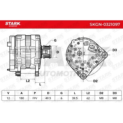 Alternator Stark SKGN-0321097 SKGN-0321097 - foto 7