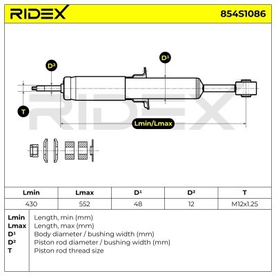 Amortyzator RIDEX 854S1086 854S1086 - foto 6