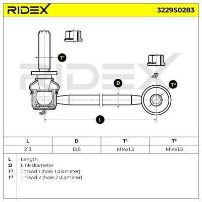 Łącznik Stabilizatora RIDEX 3229S0283 3229S0283 - foto 4
