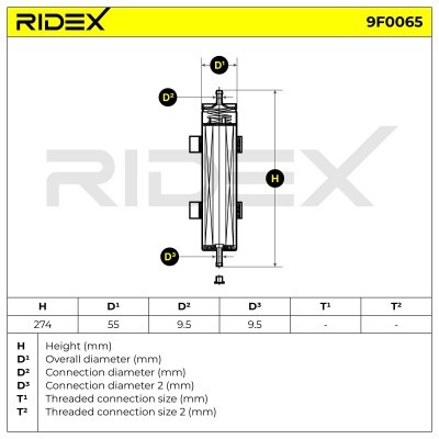 Filtr Paliwa RIDEX 9F0065 9F0065 - foto 5