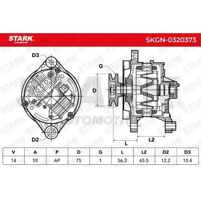 Alternator Stark SKGN-0320373 SKGN-0320373 - foto 5