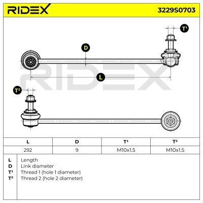 Łącznik Stabilizatora RIDEX 3229S0703 3229S0703 - foto 5