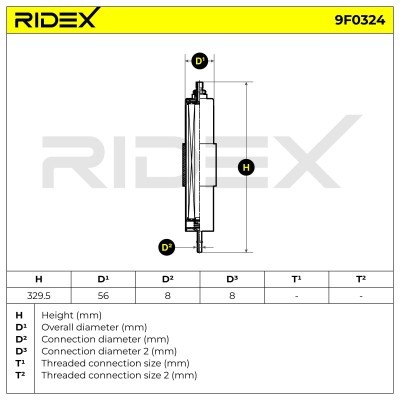 Filtr Paliwa RIDEX 9F0324 9F0324 - foto 6