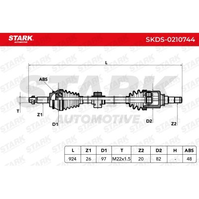 Półoś Napędowa Stark SKDS-0210744 SKDS-0210744 - foto 7