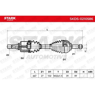 Półoś Napędowa Stark SKDS-0210586 SKDS-0210586 - foto 6