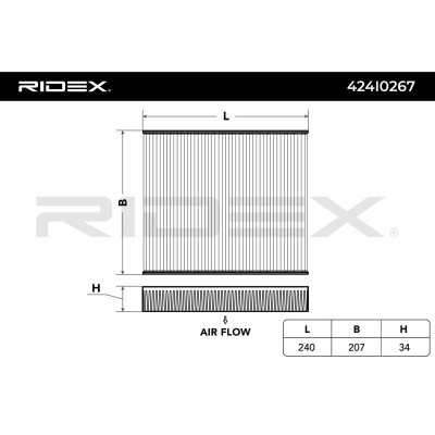 Filtr Kabinowy RIDEX 424I0267 424I0267 - foto 3
