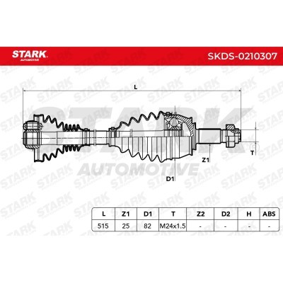Półoś Napędowa Stark SKDS-0210307 SKDS-0210307 - foto 5