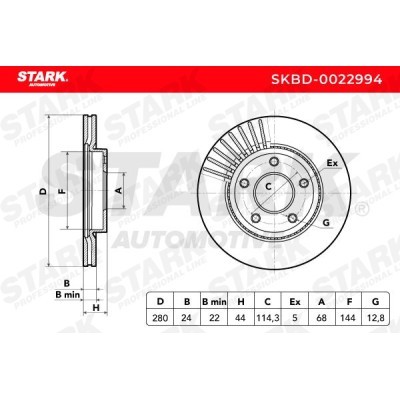 Tarcza hamulcowa Stark SKBD-0022994 SKBD-0022994 - foto 5