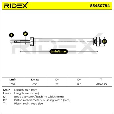 Amortyzator RIDEX 854S0784 854S0784 - foto 10