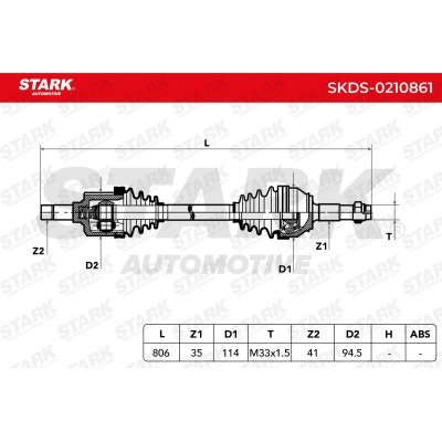 Półoś Napędowa Stark SKDS-0210861 SKDS-0210861 - foto 7