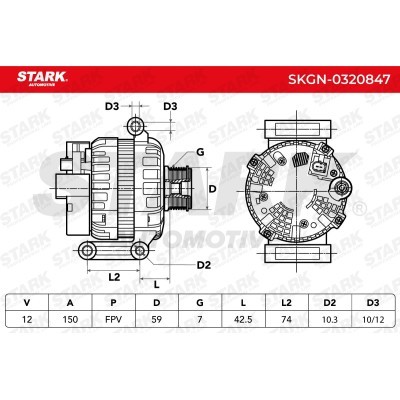 Alternator Stark SKGN-0320847 SKGN-0320847 - foto 7