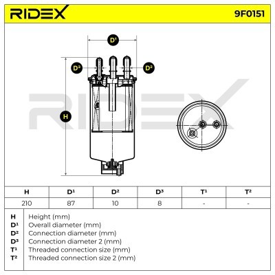 Filtr Paliwa RIDEX 9F0151 9F0151 - foto 6