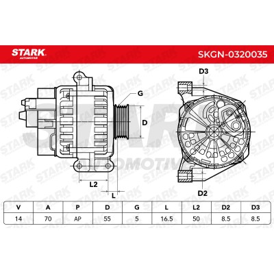 Alternator Stark SKGN-0320035 SKGN-0320035 - foto 7
