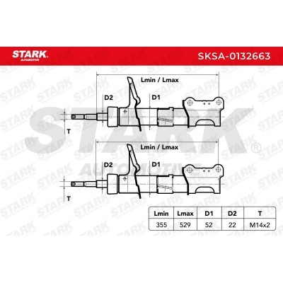 Amortyzator Stark SKSA-0132663 SKSA-0132663 - foto 4