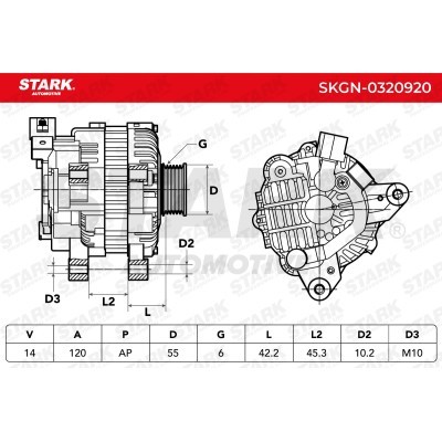 Alternator Stark SKGN-0320920 SKGN-0320920 - foto 5