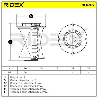 Filtr Paliwa RIDEX 9F0207 9F0207 - foto 4