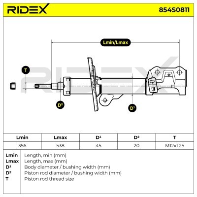 Amortyzator RIDEX 854S0811 854S0811 - foto 5