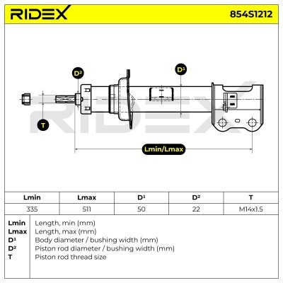 Amortyzator RIDEX 854S1212 854S1212 - foto 7