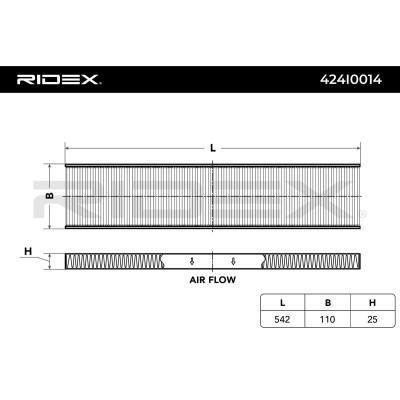 Filtr Kabinowy RIDEX 424I0014 424I0014 - foto 2