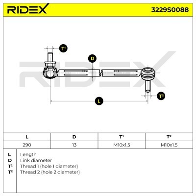 Łącznik Stabilizatora RIDEX 3229S0088 3229S0088 - foto 3